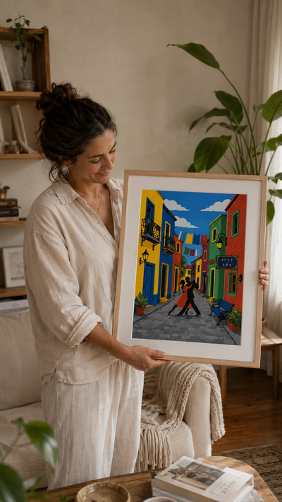 Cliente con su obra terminada